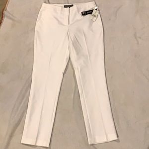 White dress pants ankle